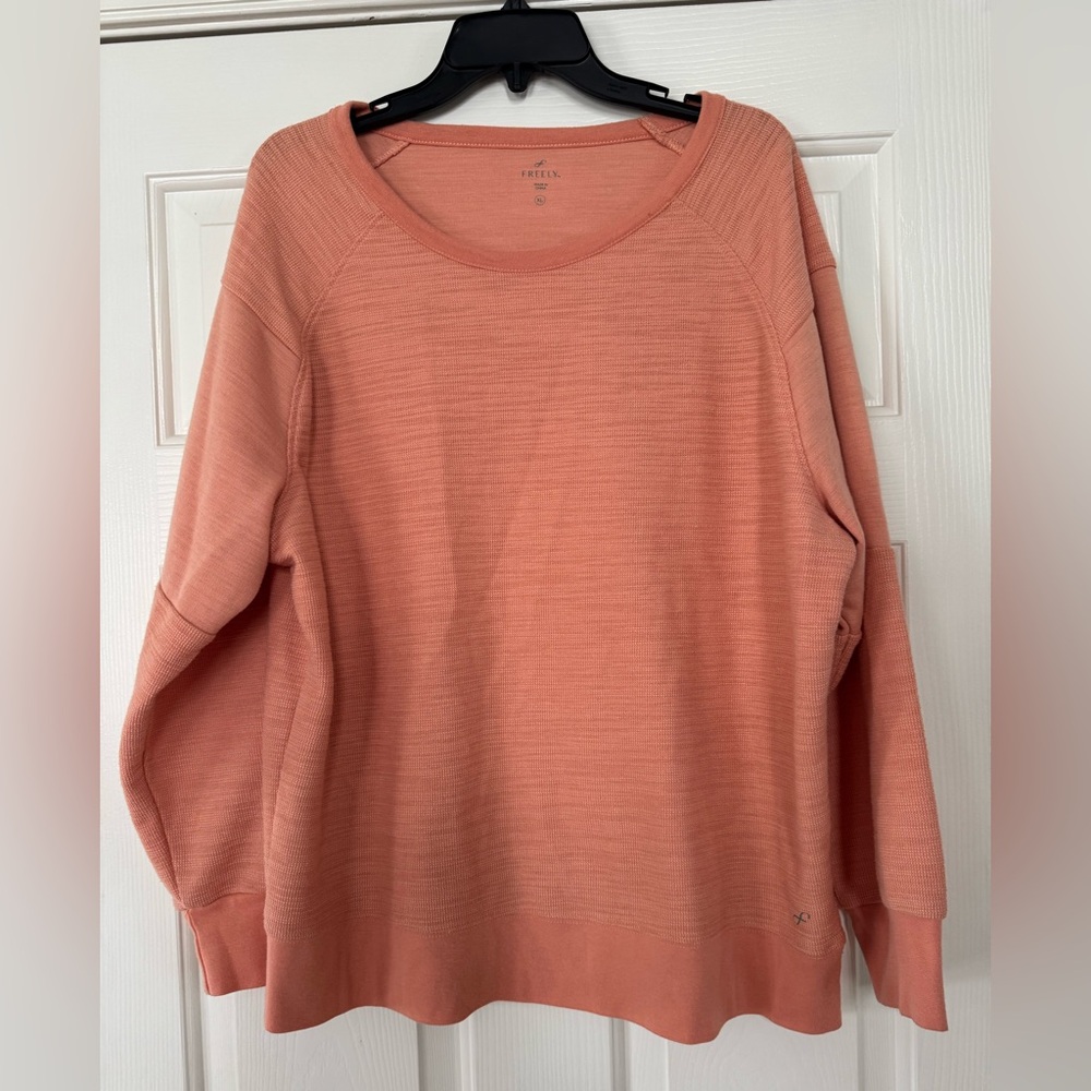 Freely Textured Scoop-Neck Sweater women’s XL